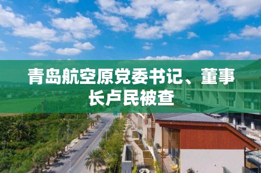 青島航空原黨委書記、董事長盧民被查