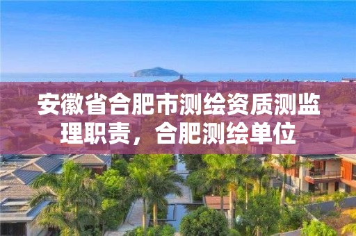 安徽省合肥市測繪資質(zhì)測監(jiān)理職責，合肥測繪單位