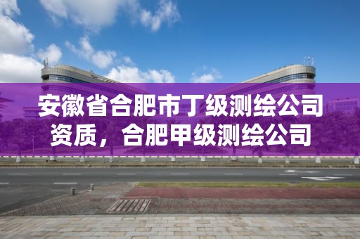 安徽省合肥市丁級測繪公司資質，合肥甲級測繪公司