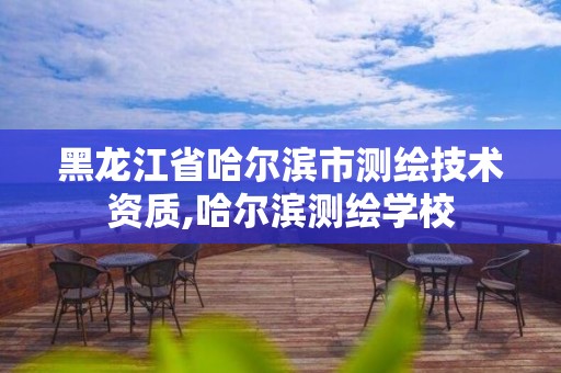 黑龍江省哈爾濱市測繪技術(shù)資質(zhì),哈爾濱測繪學(xué)校