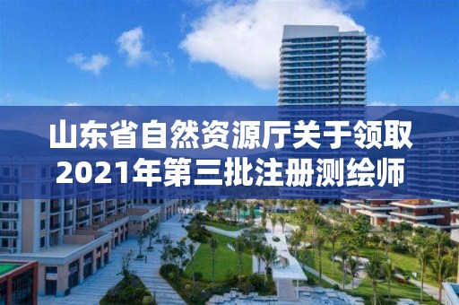 山東省自然資源廳關(guān)于領(lǐng)取2021年第三批注冊測繪師證章的公告