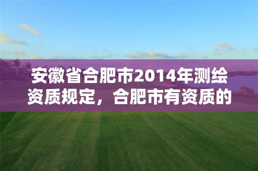 安徽省合肥市2014年測(cè)繪資質(zhì)規(guī)定，合肥市有資質(zhì)的測(cè)繪公司