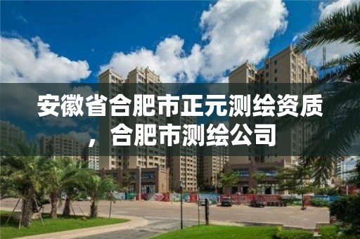 安徽省合肥市正元測繪資質，合肥市測繪公司