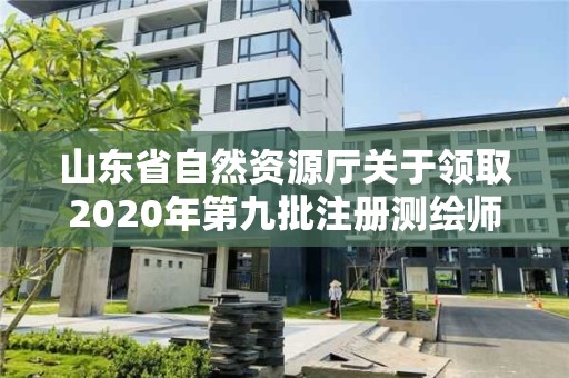 山東省自然資源廳關(guān)于領(lǐng)取2020年第九批注冊(cè)測(cè)繪師證章的公告