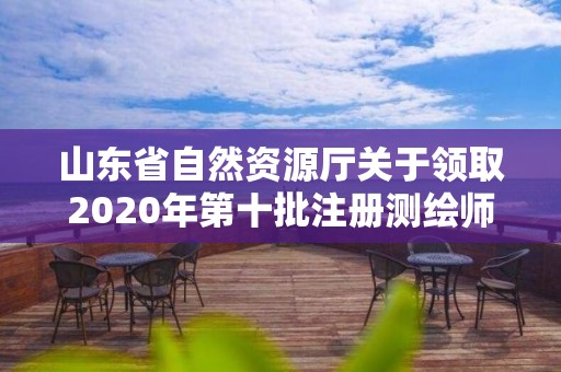 山東省自然資源廳關(guān)于領(lǐng)取2020年第十批注冊(cè)測(cè)繪師證章的公告