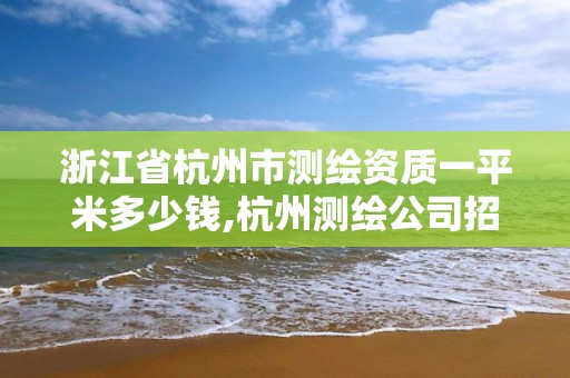 浙江省杭州市測繪資質一平米多少錢,杭州測繪公司招聘信息。