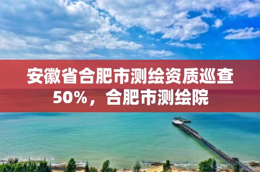 安徽省合肥市測繪資質巡查50%，合肥市測繪院