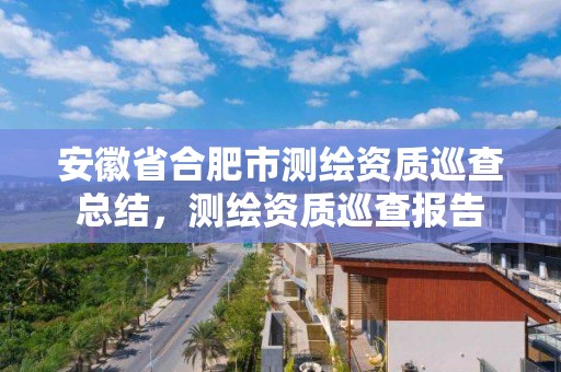 安徽省合肥市測繪資質(zhì)巡查總結(jié)，測繪資質(zhì)巡查報告