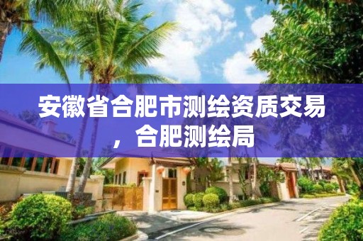 安徽省合肥市測繪資質交易，合肥測繪局