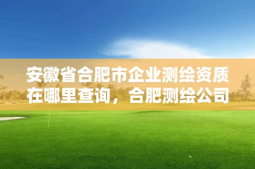 安徽省合肥市企業(yè)測繪資質(zhì)在哪里查詢，合肥測繪公司招聘