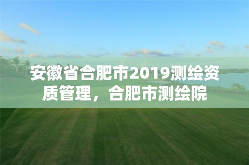 安徽省合肥市2019測繪資質管理，合肥市測繪院