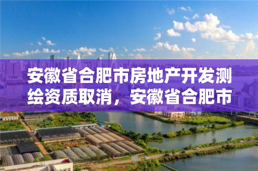 安徽省合肥市房地產開發測繪資質取消，安徽省合肥市房地產開發測繪資質取消了嗎