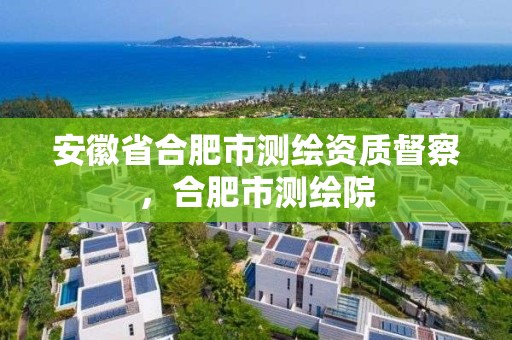 安徽省合肥市測繪資質督察，合肥市測繪院