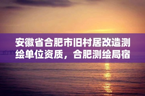 安徽省合肥市舊村居改造測繪單位資質，合肥測繪局宿舍拆遷