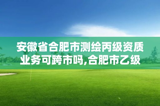 安徽省合肥市測繪丙級資質業務可跨市嗎,合肥市乙級測繪公司