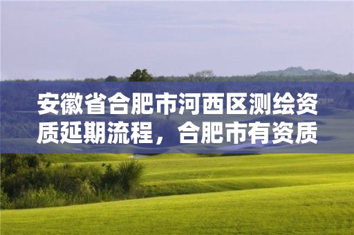 安徽省合肥市河西區測繪資質延期流程，合肥市有資質的測繪公司