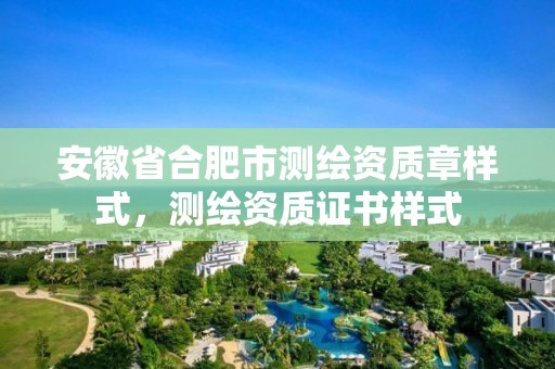 安徽省合肥市測繪資質(zhì)章樣式，測繪資質(zhì)證書樣式