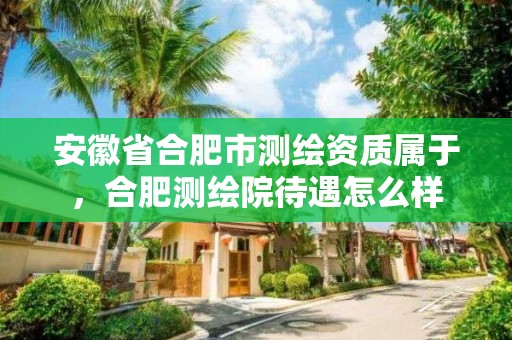 安徽省合肥市測繪資質屬于，合肥測繪院待遇怎么樣