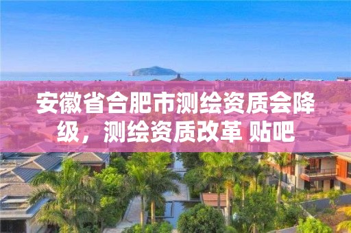 安徽省合肥市測繪資質會降級，測繪資質改革 貼吧