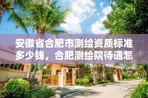 安徽省合肥市測繪資質標準多少錢，合肥測繪院待遇怎么樣