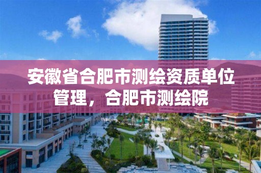 安徽省合肥市測繪資質單位管理，合肥市測繪院