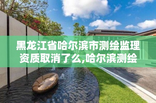 黑龍江省哈爾濱市測繪監理資質取消了么,哈爾濱測繪局是干什么的。