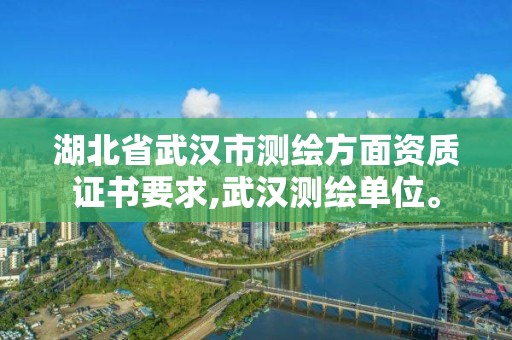 湖北省武漢市測繪方面資質證書要求,武漢測繪單位。