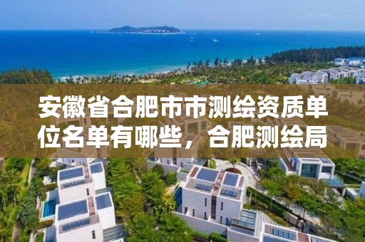 安徽省合肥市市測繪資質單位名單有哪些，合肥測繪局招聘信息