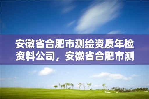 安徽省合肥市測繪資質年檢資料公司，安徽省合肥市測繪資質年檢資料公司有幾家