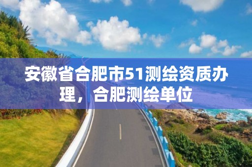 安徽省合肥市51測繪資質辦理，合肥測繪單位