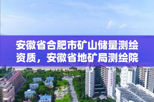 安徽省合肥市礦山儲量測繪資質，安徽省地礦局測繪院