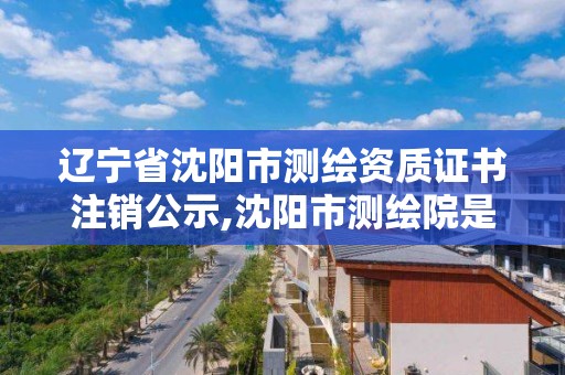 遼寧省沈陽市測繪資質證書注銷公示,沈陽市測繪院是什么單位。