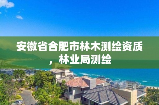 安徽省合肥市林木測繪資質，林業局測繪