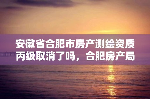 安徽省合肥市房產測繪資質丙級取消了嗎，合肥房產局測繪單位