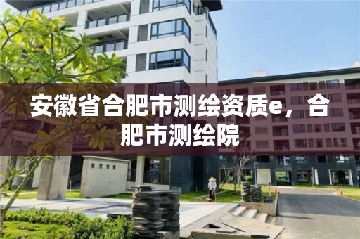 安徽省合肥市測繪資質(zhì)e，合肥市測繪院