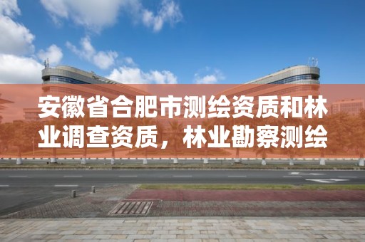 安徽省合肥市測繪資質和林業調查資質，林業勘察測繪資質