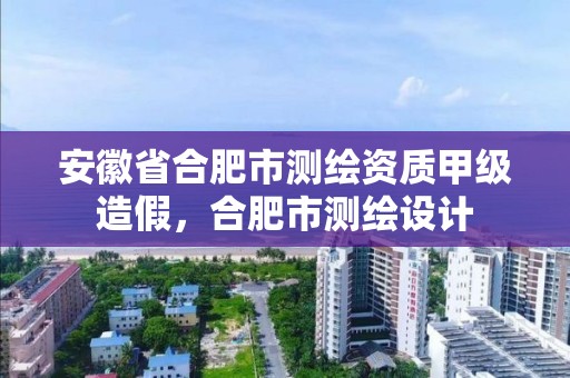 安徽省合肥市測繪資質甲級造假，合肥市測繪設計