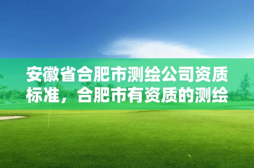 安徽省合肥市測繪公司資質標準，合肥市有資質的測繪公司