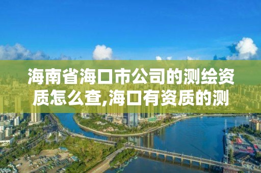 海南省海口市公司的測繪資質怎么查,海口有資質的測繪公司。