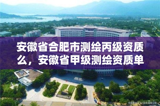 安徽省合肥市測繪丙級資質么，安徽省甲級測繪資質單位