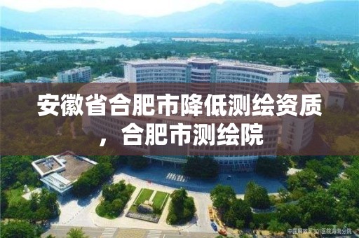 安徽省合肥市降低測繪資質，合肥市測繪院