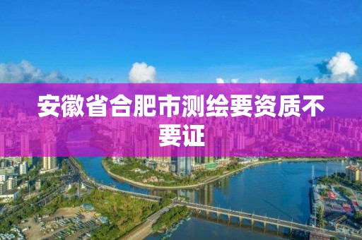 安徽省合肥市測繪要資質(zhì)不要證