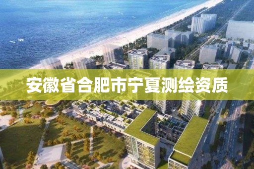 安徽省合肥市寧夏測繪資質