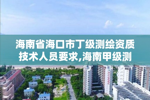 海南省海口市丁級測繪資質技術人員要求,海南甲級測繪公司。