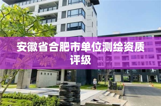 安徽省合肥市單位測繪資質評級