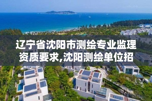 遼寧省沈陽市測繪專業監理資質要求,沈陽測繪單位招聘。