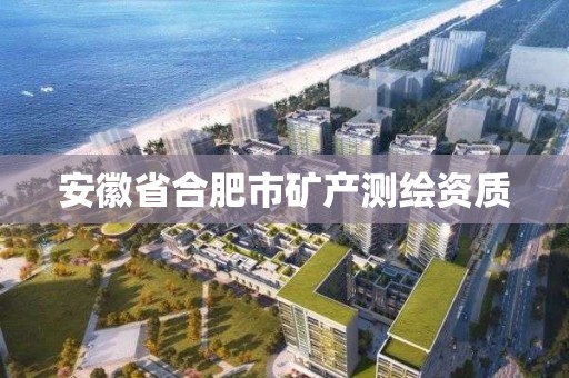 安徽省合肥市礦產測繪資質