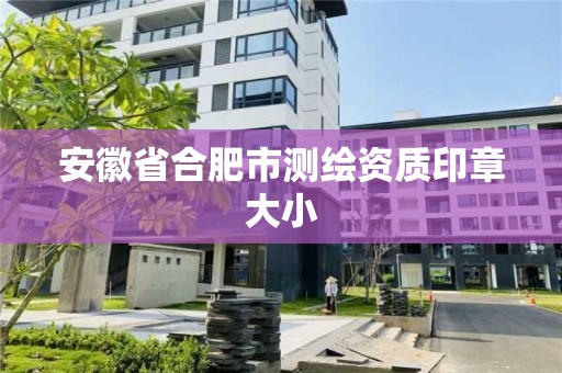 安徽省合肥市測繪資質印章大小