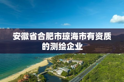 安徽省合肥市瓊海市有資質(zhì)的測繪企業(yè)