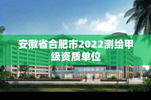 安徽省合肥市2022測繪甲級資質單位